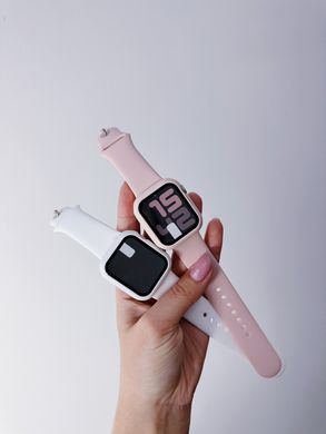 Ремешок Silicone BAND+CASE для Apple Watch 44 mm Pink Sand
