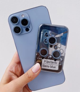 Захисне скло на камеру Diamonds Lens для iPhone 11 | 12 | 12 MINI Sierra Blue - ash-mobile.com.ua - фото 3