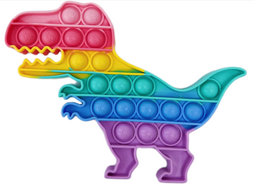 Pop-It іграшка Dinosaur (Дінозавр) Light Pink/Glycine - ash-mobile.com.ua - фото 1