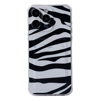 Чохол прозорий з кишенею ASH PRINT для iPhone 14 PRO Zebra - ash-mobile.com.ua - фото 1