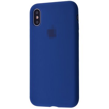 Чохол Silicone Case Full для iPhone XS MAX Blue Cobalt - ash-mobile.com.ua - фото 1