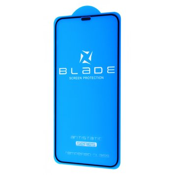 Захисне скло 3D BLADE ANTISTATIC Series Full Glue для iPhone 12 | 12 PRO Black - ash-mobile.com.ua - фото 1