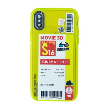 Чохол Neon Print Case для iPhone X | XS Cinema Ticket - ash-mobile.com.ua - фото 1