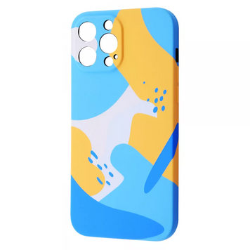 Чохол WAVE NEON X LUXO Minimalistic Case для iPhone 13 PRO MAX Blue/Yellow - ash-mobile.com.ua - фото 1