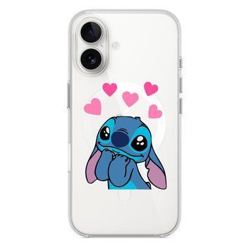 Чехол прозрачный Print Blue Monster with MagSafe для iPhone 17 Air Love
