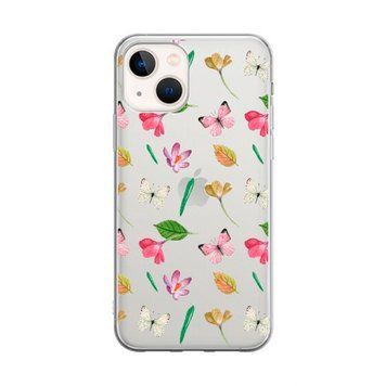 Чохол прозорий Print Butterfly для iPhone 17 Air Pink/White