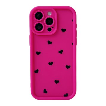 Чехол Wilkins Case для iPhone 13 PRO Tiny Hearts Electric Pink - ash-mobile.com.ua - фото 1