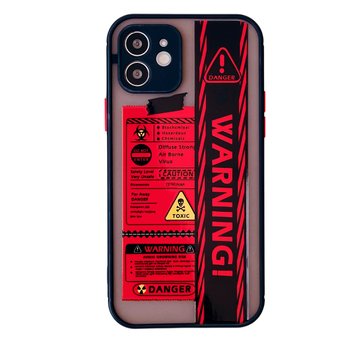 Чохол AVENGER Print для iPhone 12 Warning Black - ash-mobile.com.ua - фото 1