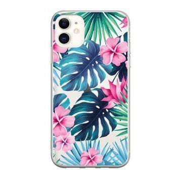 Чехол прозрачный Print Flower для iPhone 11 Monstera - ash-mobile.com.ua - фото 1