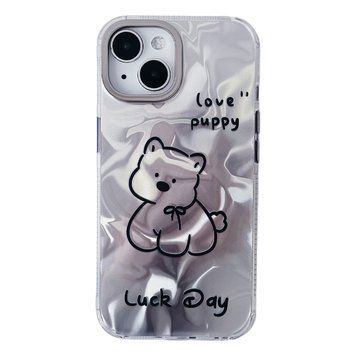 Чохол Crumpled Puppy для iPhone 14 Silver - ash-mobile.com.ua - фото 1