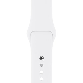 Ремінець Silicone Sport Band для Apple Watch 38mm | 40mm | 41mm White розмір S - ash-mobile.com.ua - фото 1