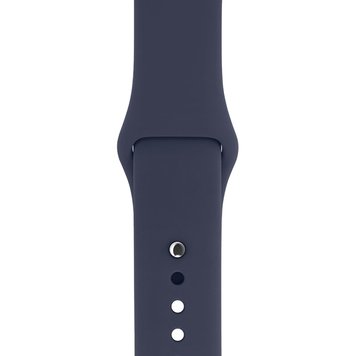 Ремінець Silicone Sport Band для Apple Watch 42mm | 44mm | 45mm | 46mm | 49mm Midnight Blue розмір S - ash-mobile.com.ua - фото 1