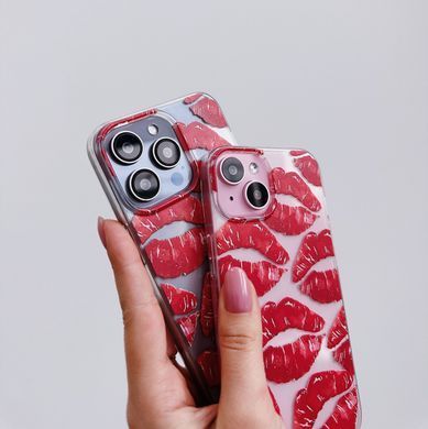 Чехол прозрачный Print Love Kiss для iPhone 16e | 17e Lips - ash-mobile.com.ua - фото 3
