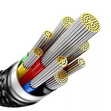 Кабель Baseus Tungsten Gold fast charging Type-C to Type-C 240W (3m) Black - ash-mobile.com.ua - фото 6
