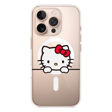 Чехол прозрачный Print Hello Kitty with MagSafe для iPhone 16e | 17e Looks - ash-mobile.com.ua - фото 4