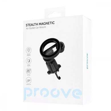 Автомобільний тримач Proove Stealth Magnetic Air Outlet Car Mount Magnetic Ring Black - ash-mobile.com.ua - фото 2