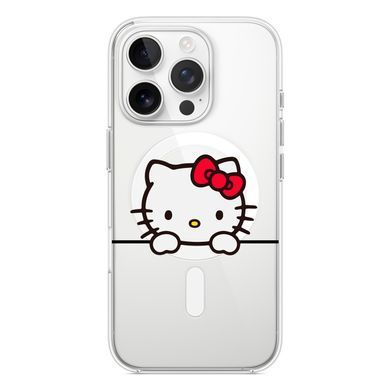Чехол прозрачный Print Hello Kitty with MagSafe для iPhone 16e | 17e Looks - ash-mobile.com.ua - фото 2