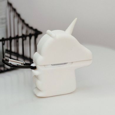 Чехол 3D для AirPods 1 | 2 White Unicorn купить
