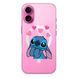 Чехол прозрачный Print Blue Monster with MagSafe для iPhone 17 Air Love