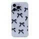 Чехол прозрачный с карманом ASH PRINT для iPhone 16 PRO Bow Black