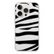 Чохол прозорий Print Zebra with MagSafe для iPhone 14 PRO