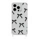 Чохол прозорий з ремінцем Print Mood swings для iPhone 12 | 12 PRO Bow Black - ash-mobile.com.ua - фото 1