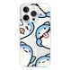 Чехол прозрачный Print Shark with MagSafe для iPhone 16e | 17e Shark More