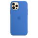 Чехол Silicone Case Full OEM+MagSafe для iPhone 12 | 12 PRO Capri Blue купить