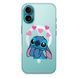 Чехол прозрачный Print Blue Monster with MagSafe для iPhone 17 Air Love