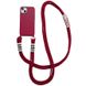 Чохол TPU two straps California Case для iPhone 13 PRO Rose Red