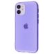 Чехол Crystal color Silicone Case для iPhone 12 MINI Light Purple