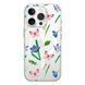 Чохол прозорий Print Butterfly with MagSafe для iPhone 17 PRO Pink