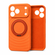 Чохол Silicone Case MagSafe rotating holder для iPhone 17 PRO MAX Orange