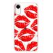 Чехол прозрачный Print Love Kiss with MagSafe для iPhone XR Lips купить