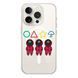 Чохол прозорий Print SQUID GAME with MagSafe для iPhone 14 PRO Soldiers - ash-mobile.com.ua - фото 1