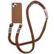 Чохол TPU two straps California Case для iPhone 12 PRO MAX Brown купити