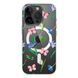 Чохол прозорий Print Butterfly with MagSafe для iPhone 17 PRO Pink
