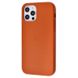 Чехол Leather Case with MagSafe для iPhone 12 PRO MAX Saddle Brown купить