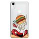 Чехол прозрачный Print FOOD для iPhone XR Burger eat купить