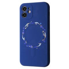 Чехол WAVE Minimal Art Case with MagSafe для iPhone 11 Blue/Wreath купить