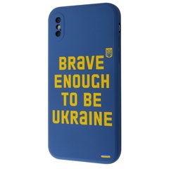 Чехол WAVE Ukraine Edition Case для iPhone XS MAX Brave Blue купить