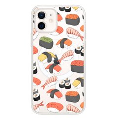 Чохол прозорий Print FOOD with MagSafe для iPhone 12 MINI Sushi купити