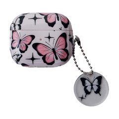 Чехол Butterfly для AirPods 3 Pink/White