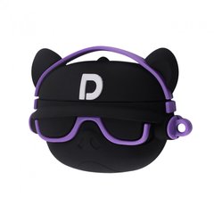 Чехол 3D для AirPods PRO Hip-Hop Bulldog Black/Purple купить