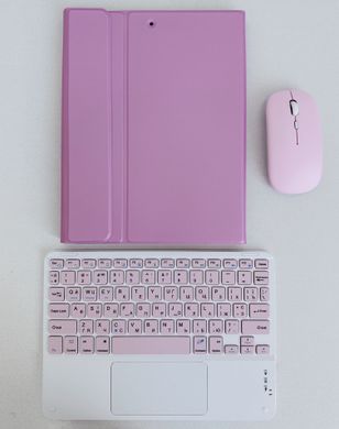 Чохол-клавіатура + мишка для iPad Pro 12.9 ( 2020 | 2021 | 2022 ) Pink - ash-mobile.com.ua - фото 2