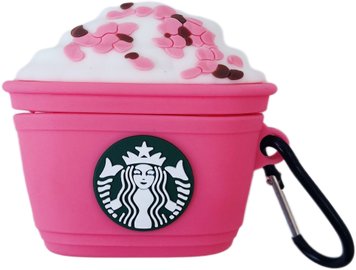 Чехол 3D для AirPods PRO STARBUCKS Pink - ash-mobile.com.ua - фото 1