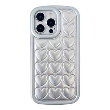 Чохол 3D Love Case для iPhone 14 PRO MAX Silver - ash-mobile.com.ua - фото 1