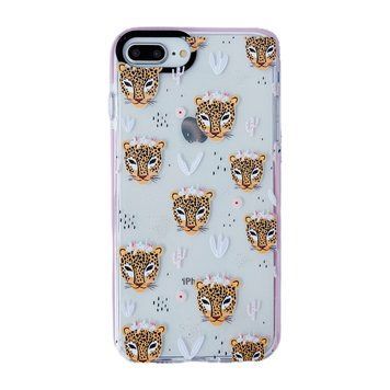 Чехол прозрачный Leopard для iPhone 7 Plus | 8 Plus Pink - ash-mobile.com.ua - фото 1