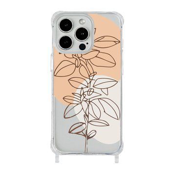 Чехол прозрачный с ремешком Print Leaves для iPhone 11 PRO Flowerpot - ash-mobile.com.ua - фото 1