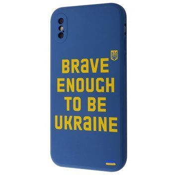 Чохол WAVE Ukraine Edition Case для iPhone XS MAX Brave Blue - ash-mobile.com.ua - фото 1